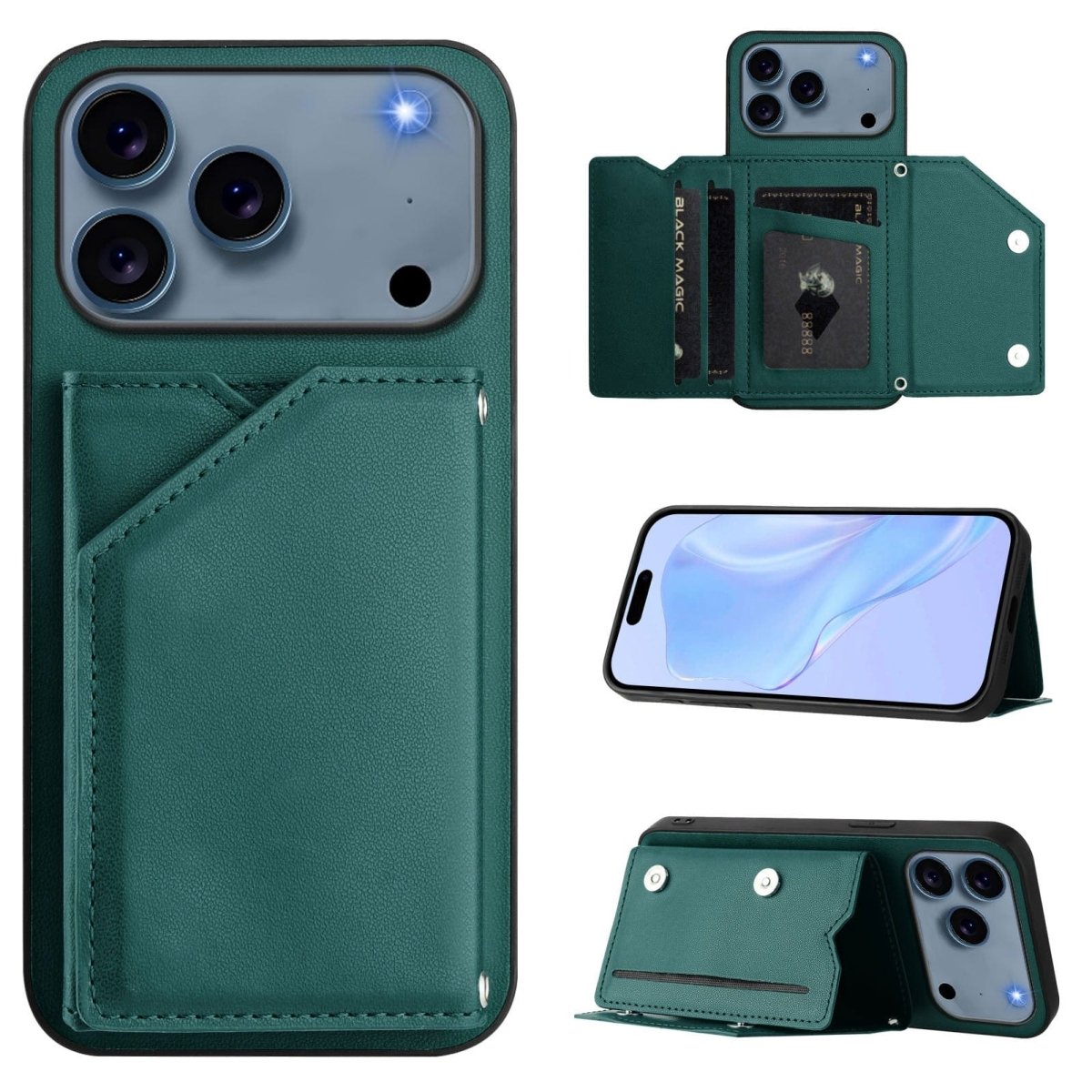 Crossbody Leather Wallet Phone Case