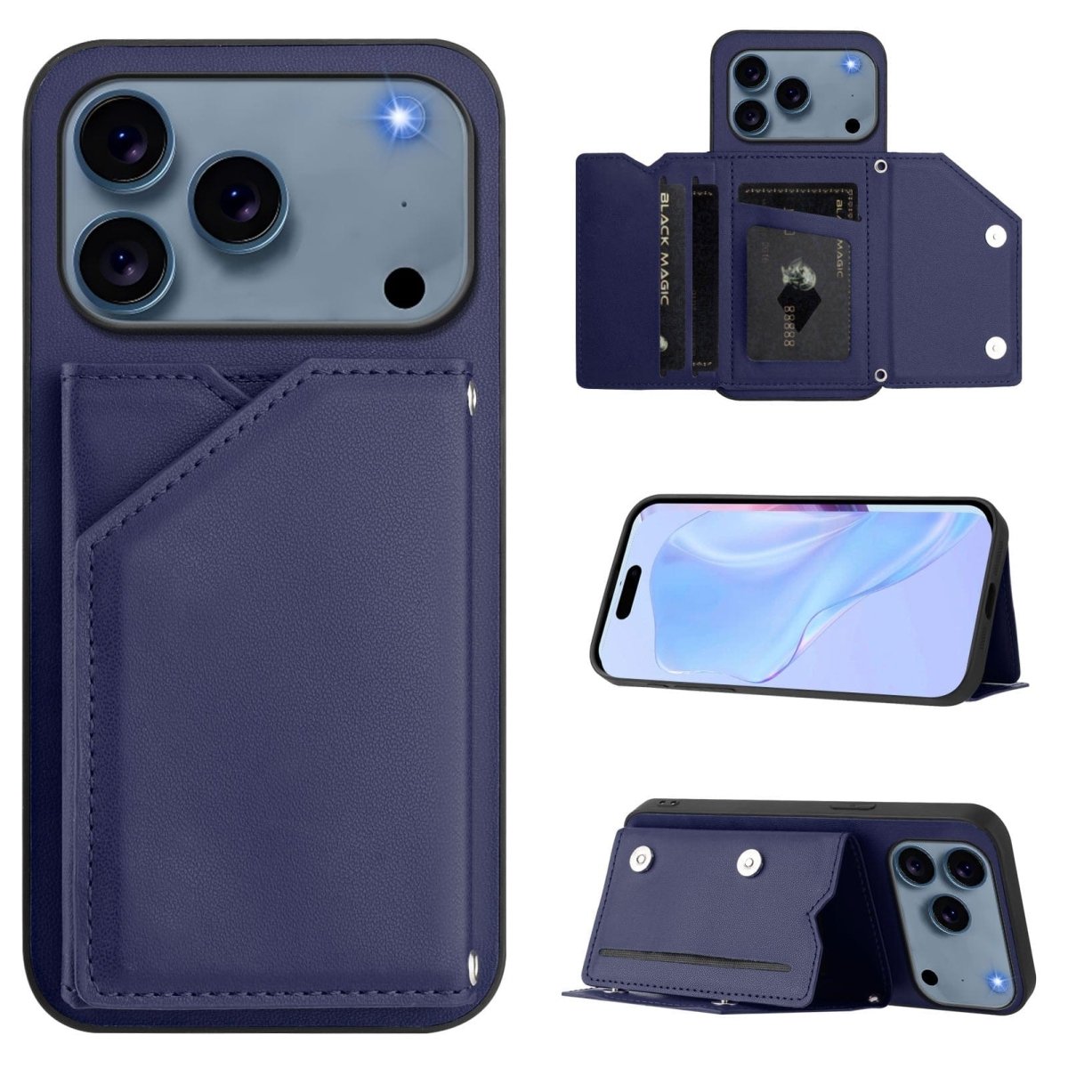 Crossbody Leather Wallet Phone Case