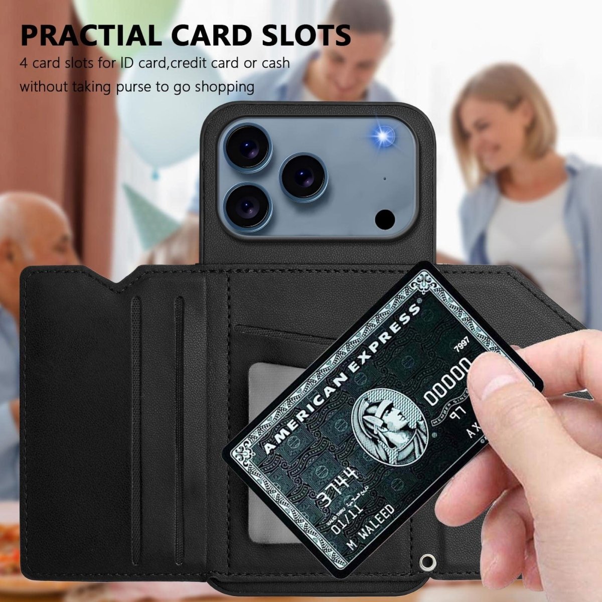 Crossbody Leather Wallet Phone Case