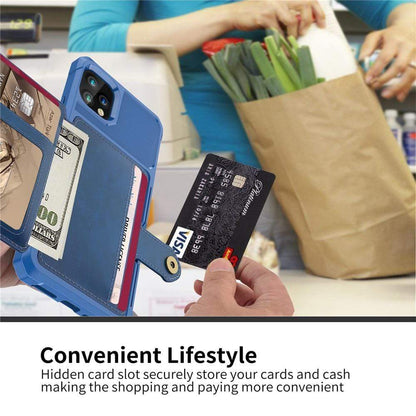 Magnetic Leather Phone Wallet Case