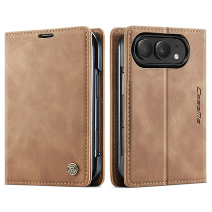 Leather Phone Wallet Case - Brown