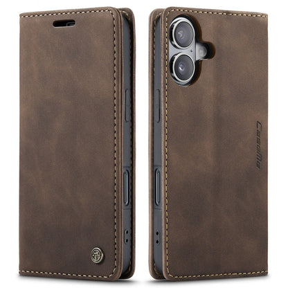Leather Phone Wallet Case - Coffee