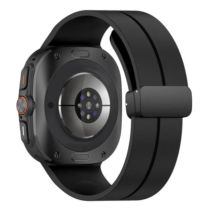 Magnetic Silicone Sports Watch Band For Samsung Watch 7 Ultra