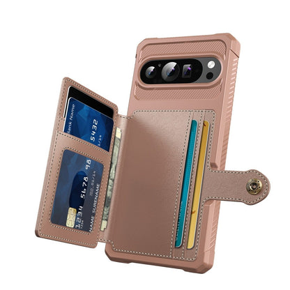 Magnetic Leather Wallet Case For Google Pixel
