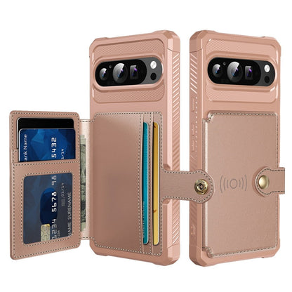 Magnetic Leather Wallet Case For Google Pixel