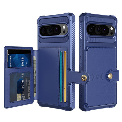 Magnetic Leather Wallet Case For Google Pixel