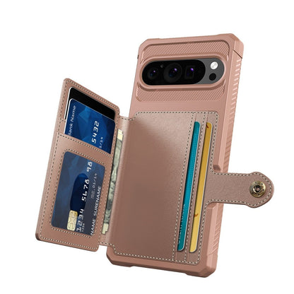 Magnetic Leather Wallet Case For Google Pixel