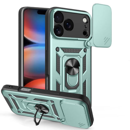 Magnetic Shockproof Phone Case With Camera Cover - Midnight Green