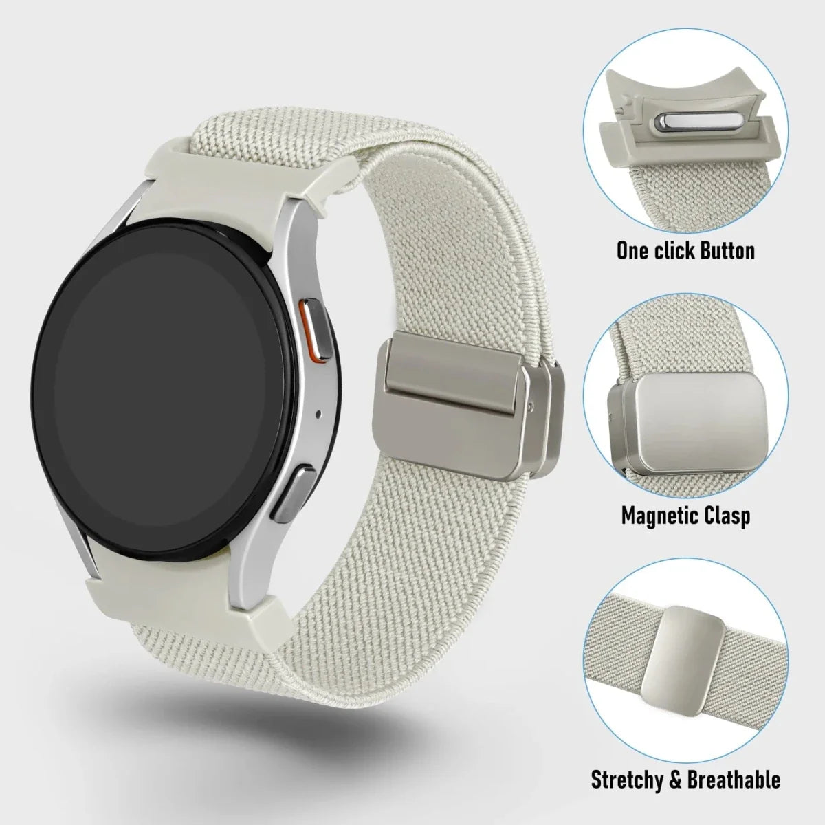 Magnetic Nylon Sports Watch Band For Samsung