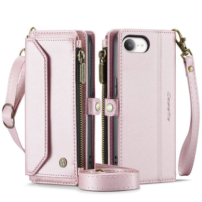 RFID Crossbody Leather Wallet Phone Case - Pink