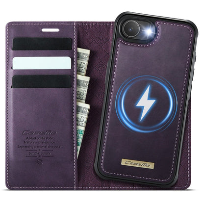 RFID Detachable Leather Card Holder Phone Case - Purple