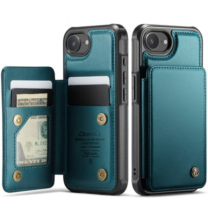 RFID Flip Leather Wallet Phone Case - Teal