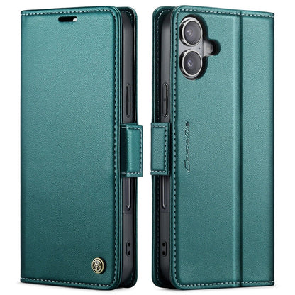 RFID Leather Card Holder Phone Case - Teal