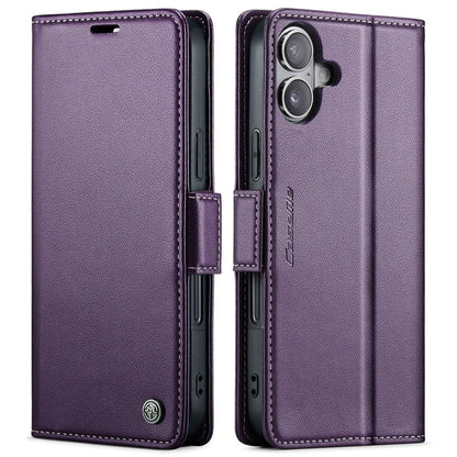 RFID Leather Card Holder Phone Case - Purple