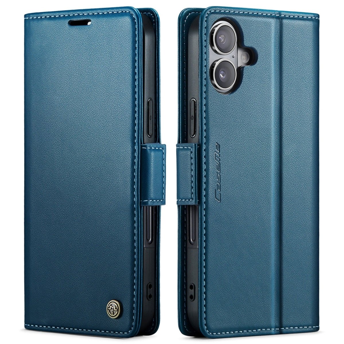 RFID Leather Card Holder Phone Case - Blue
