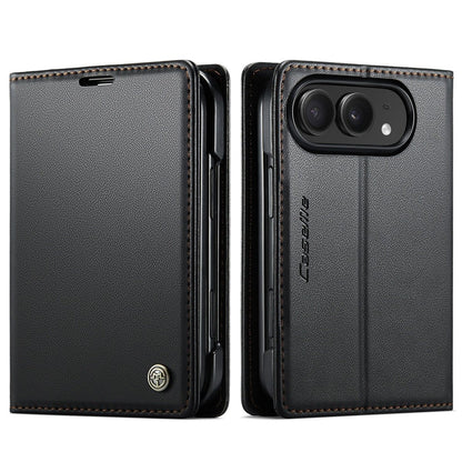 RFID Leather Card Holder Phone Case - Black