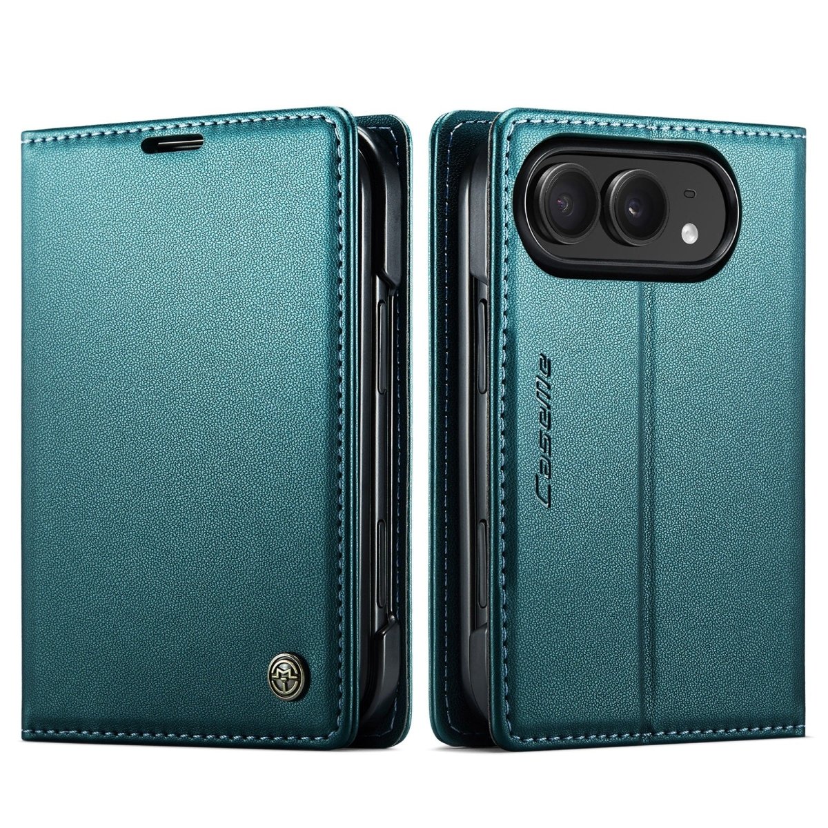 RFID Leather Card Holder Phone Case - Teal