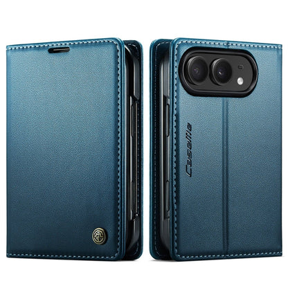 RFID Leather Card Holder Phone Case - Blue