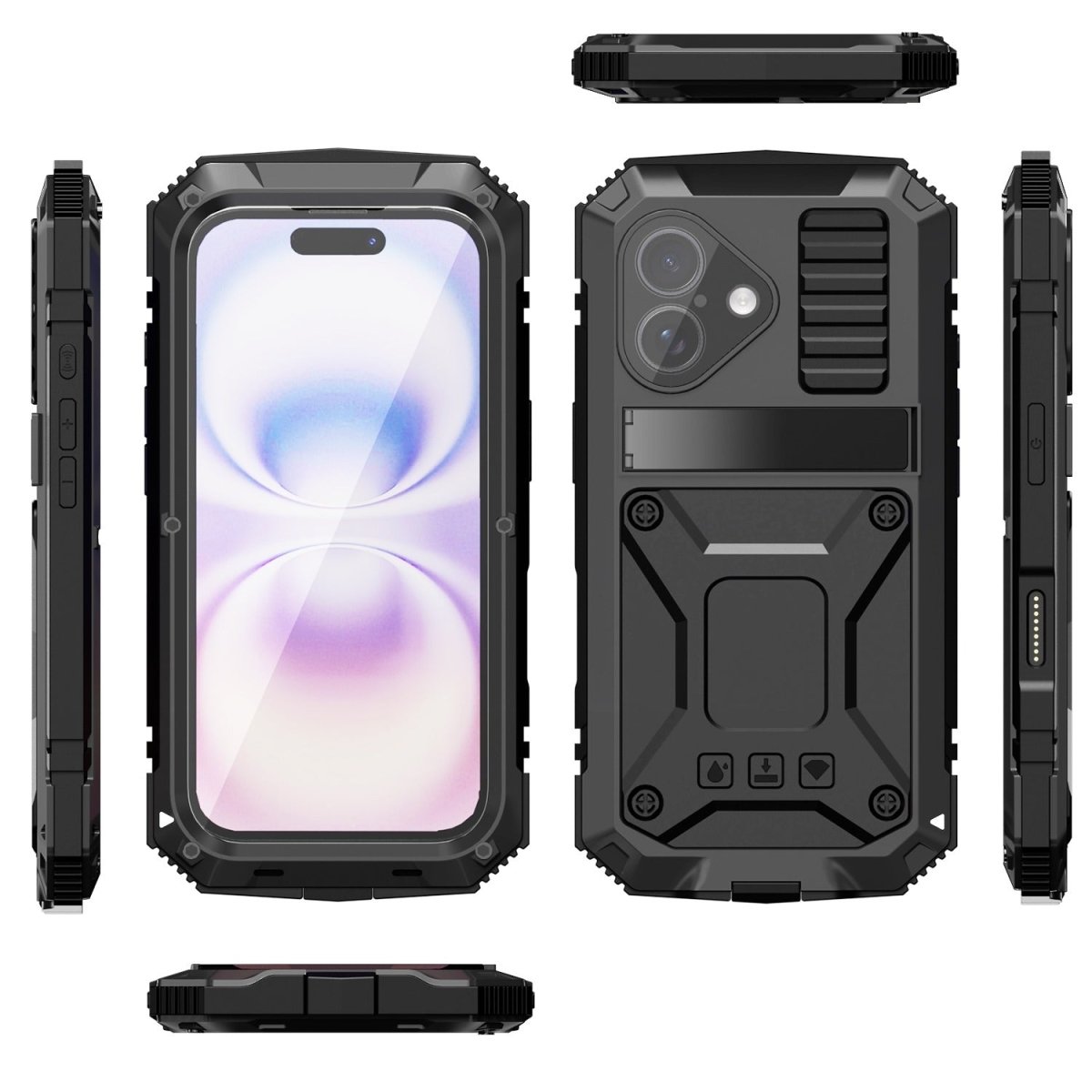 Rugged Heavy Duty Phone Case with Kickstand