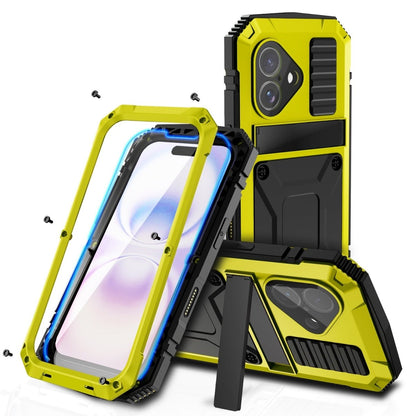 Rugged Heavy Duty Phone Case with Kickstand - Yellow