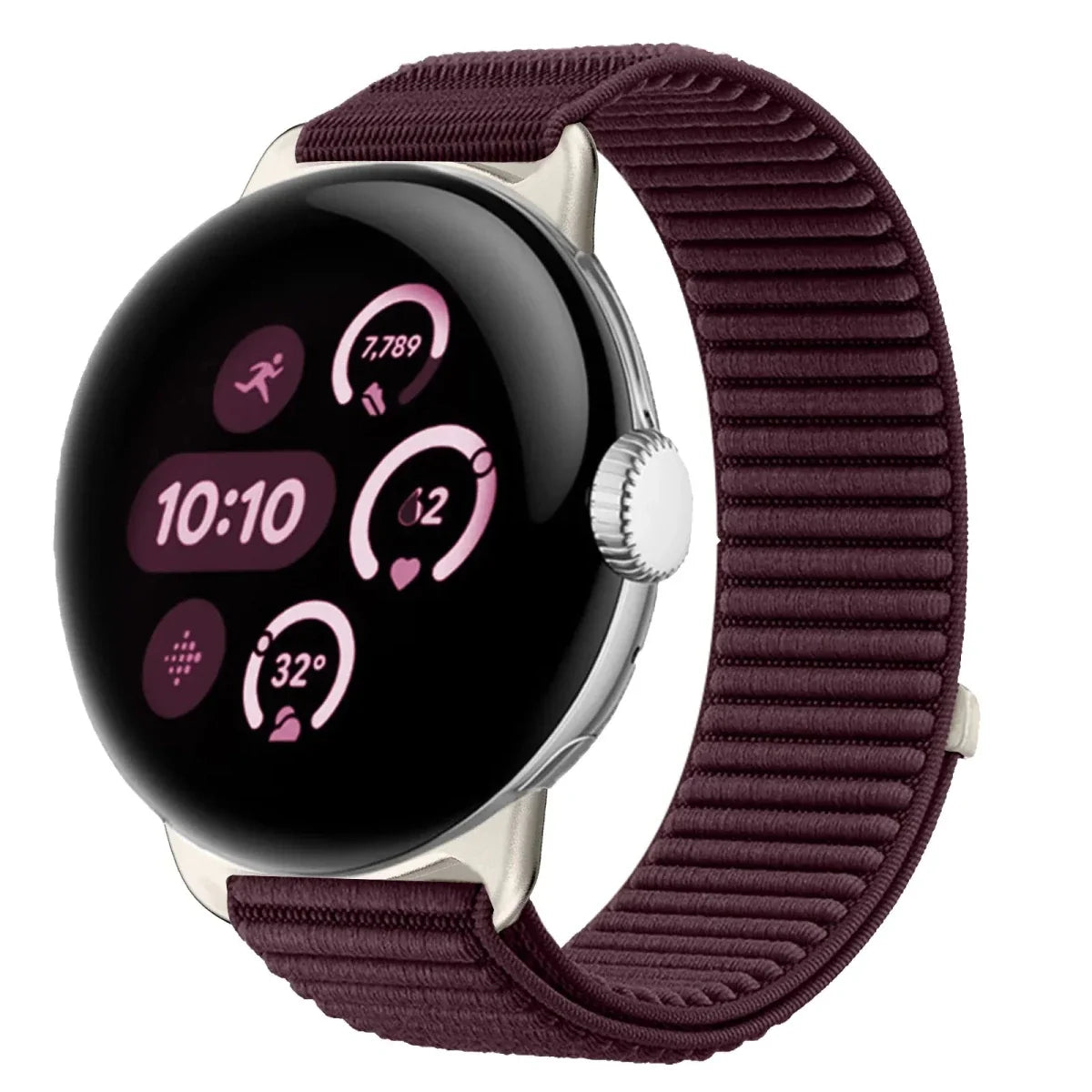 Nylon Band For Google Pixel Watch - Plum
