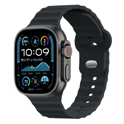 Ribbed Sports Watch Band - Deep Gray