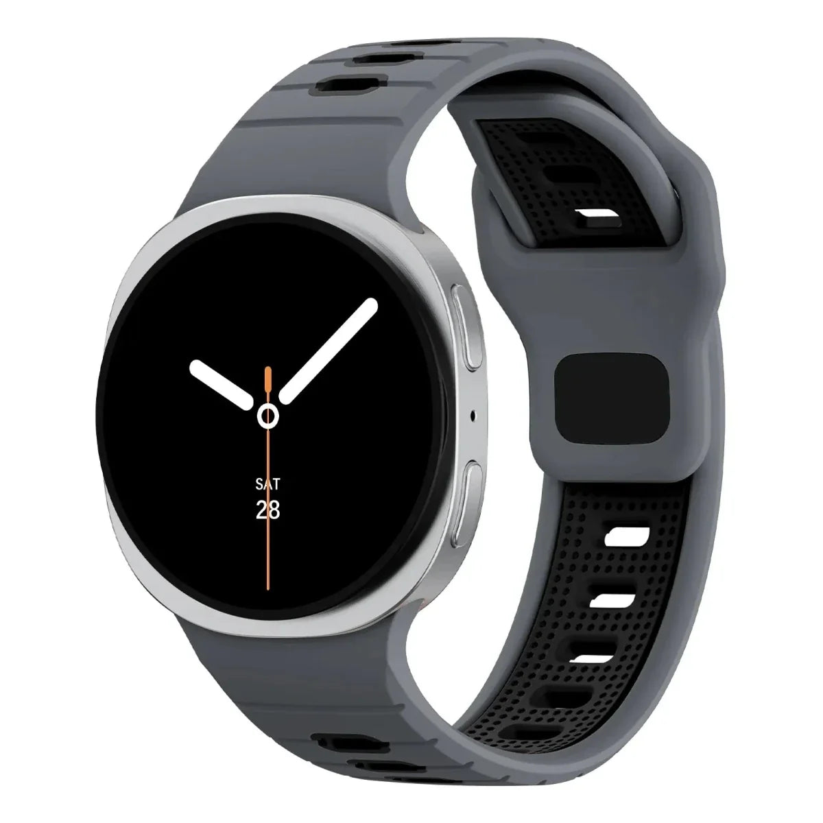 2 Tone Sports Band for Samsung Watch 8 - Gray Black