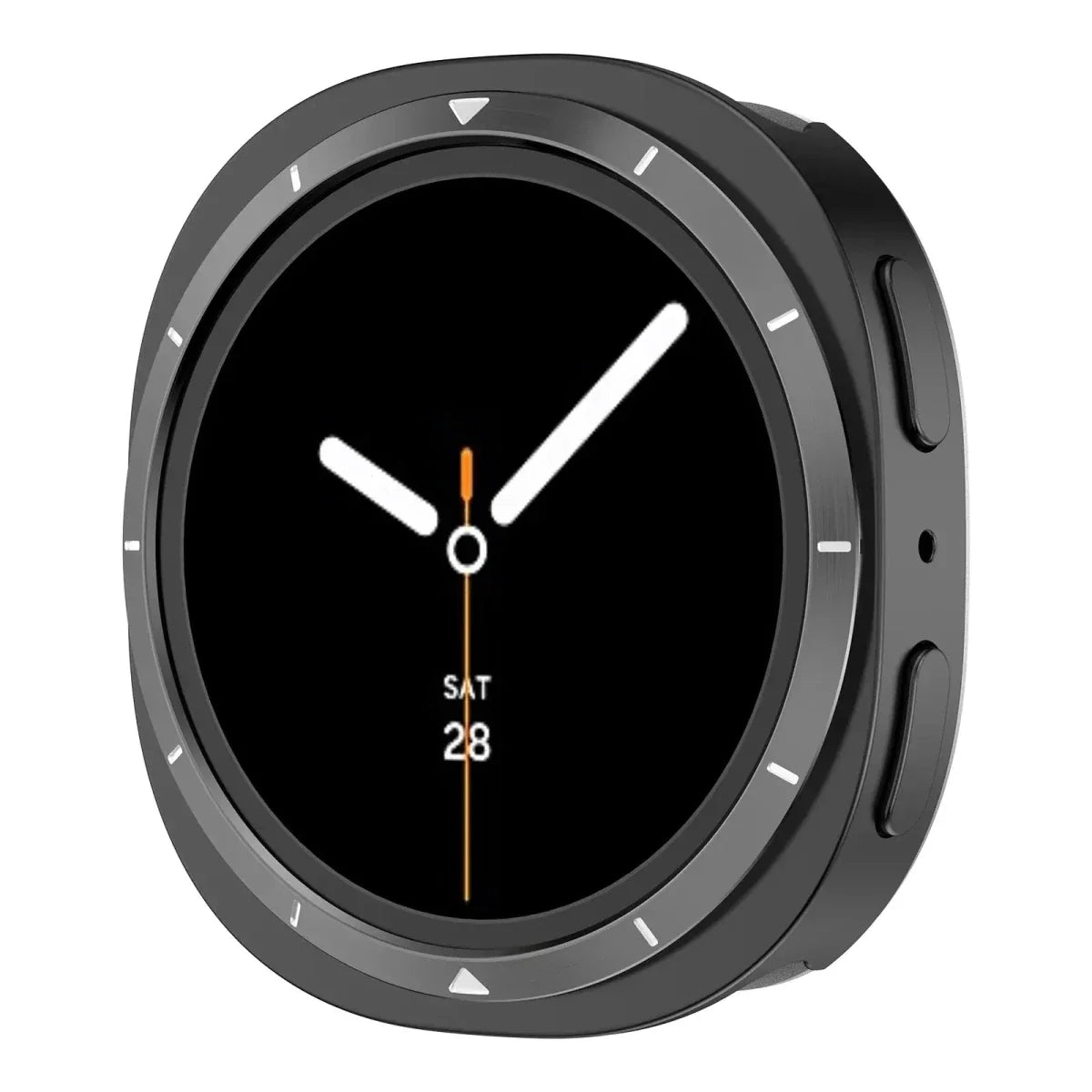 Metal Case For Samsung Watch 8 - Black White