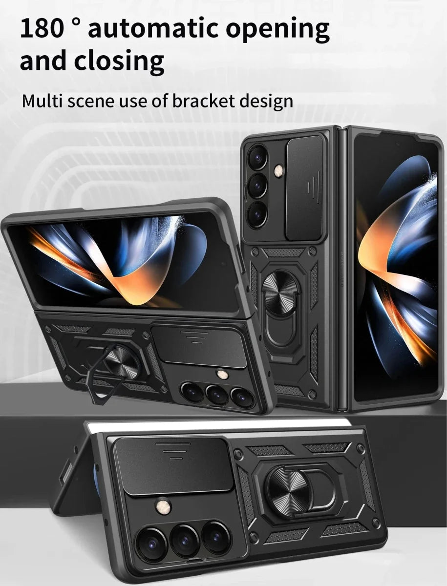 Magnetic Shockproof Case With Camera Cover For Samsung Z Fold