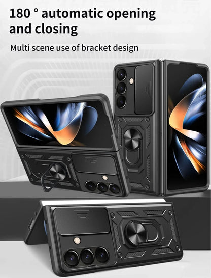 Magnetic Shockproof Case With Camera Cover For Samsung Z Fold