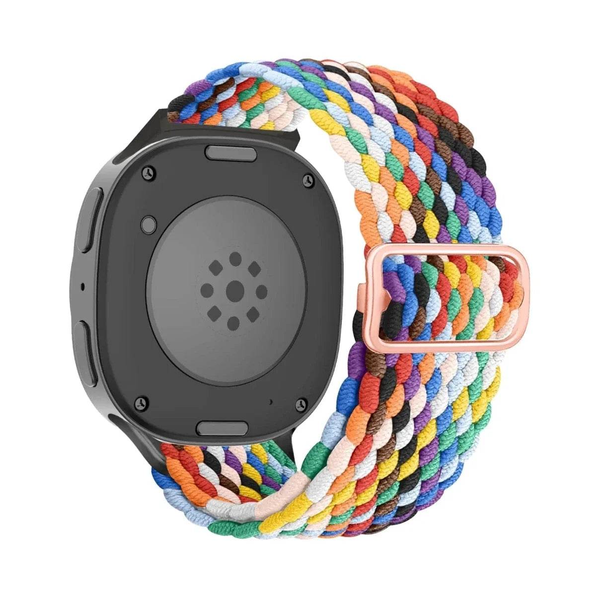 Braided Solo Loop Band For Samsung Watch 8 - Rainbow