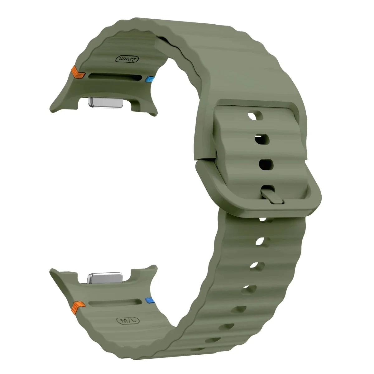 Silicone Sports Band For Samsung Watch 8 - Army Green