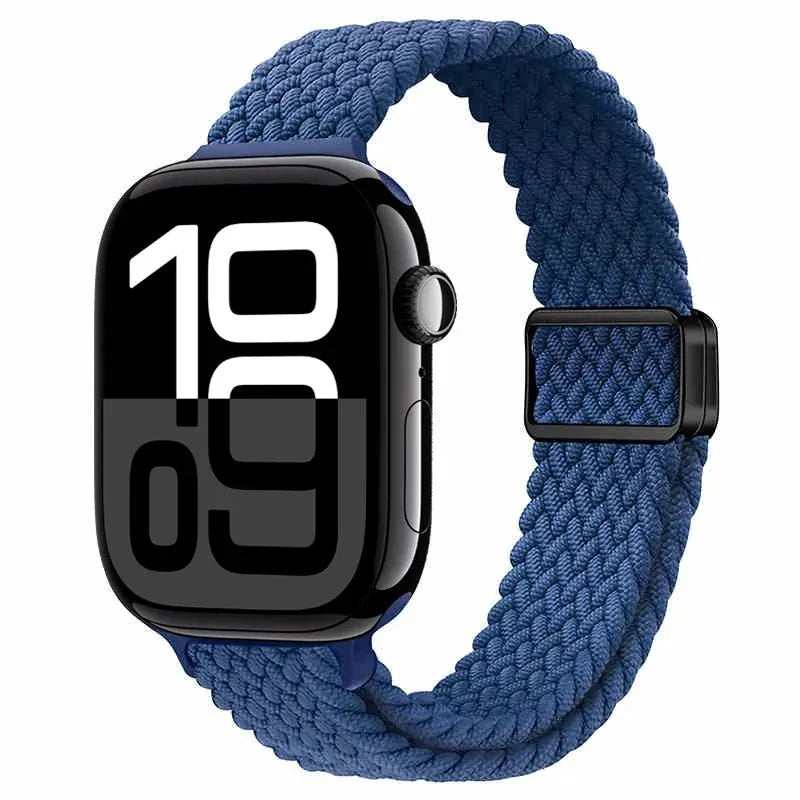 Slim Braided Magnetic Sports Watch Band - Atlantic Blue