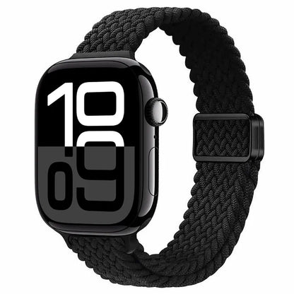 Slim Braided Magnetic Sports Watch Band - Black