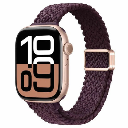Slim Braided Magnetic Sports Watch Band - Cherry