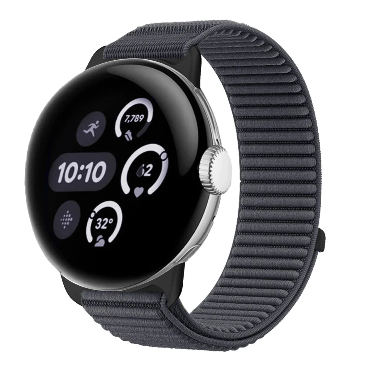 Nylon Band For Google Pixel Watch - Charcoal