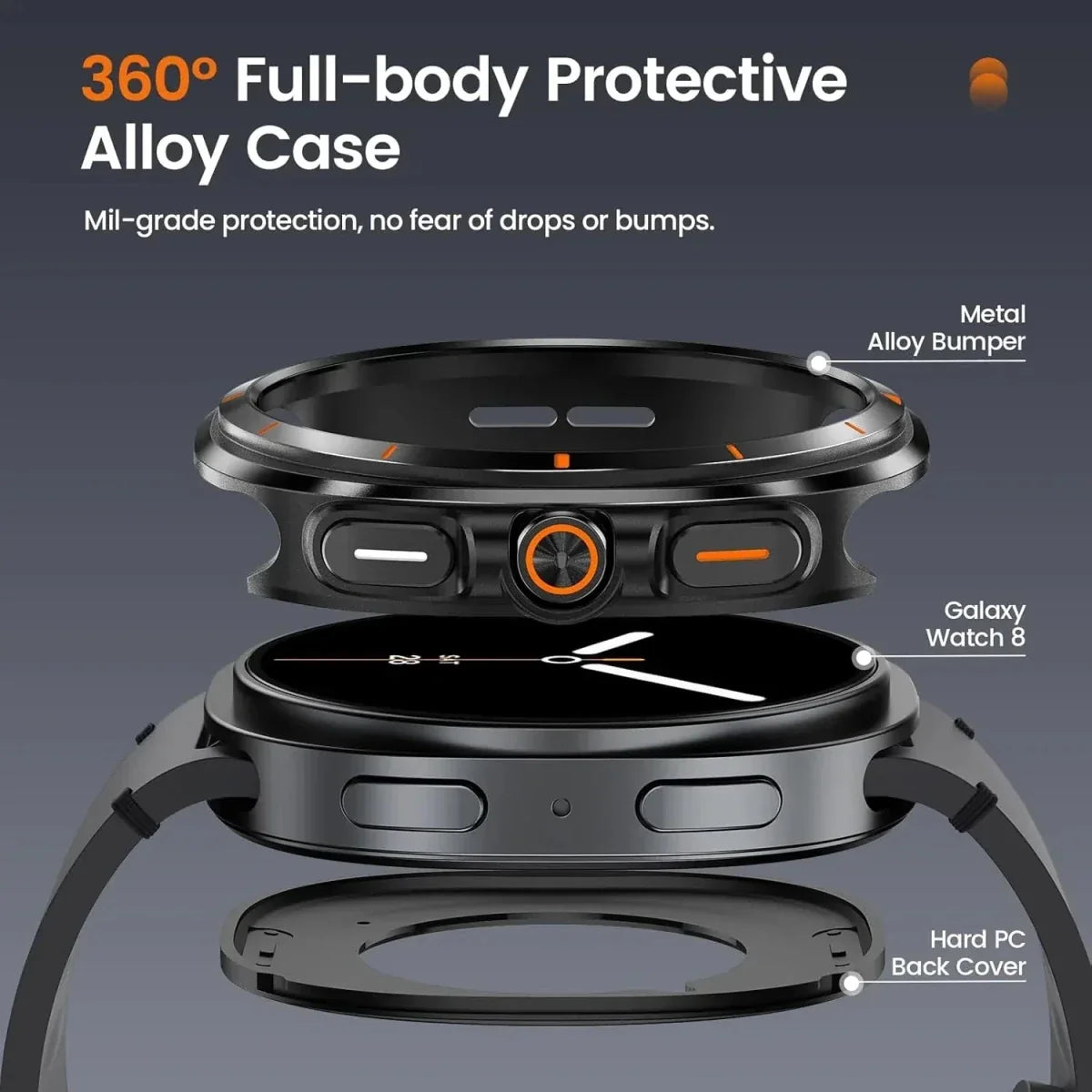 Metal Case For Samsung Watch 8
