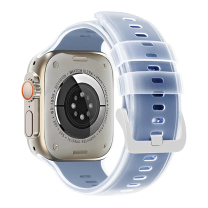 Transparent Silicone Watch Band - Sky Blue