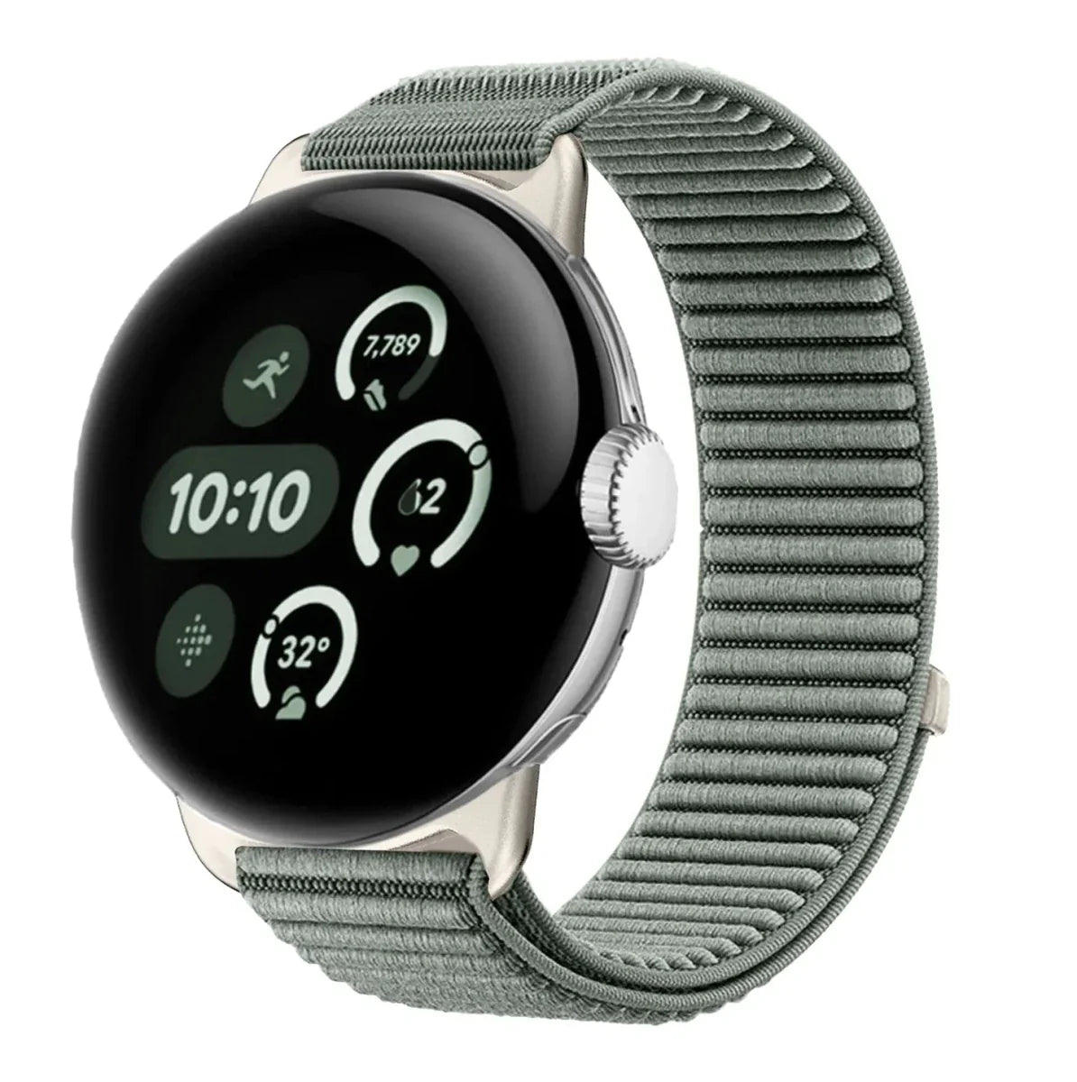 Nylon Band For Google Pixel Watch - Grayish green