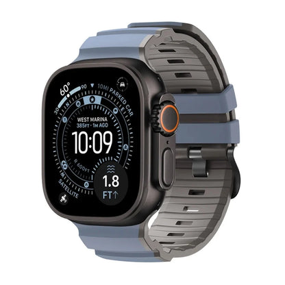 Tactical Silicone Watch Band - Blue Gray