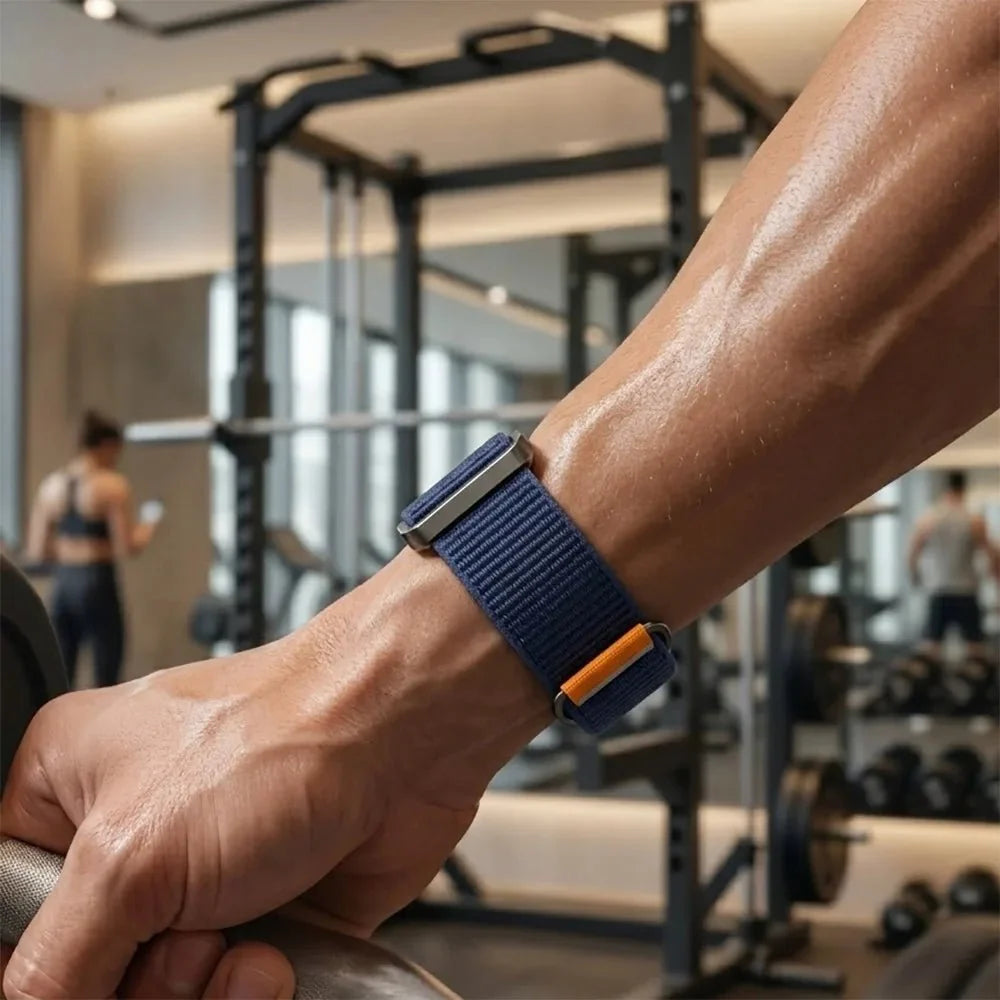 Ribbed Nylon Loop Band For Fitbit Air