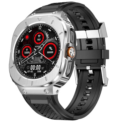 Tactical Band With Shockproof Case For Samsung Watch Ultra - Silver