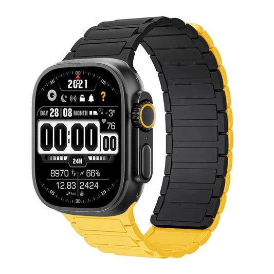 Magnetic Link Silicone Watch Band