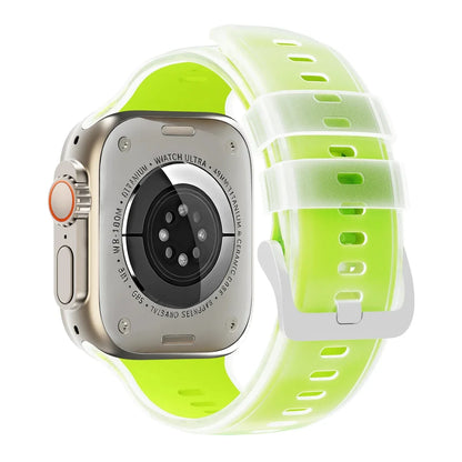 Transparent Silicone Watch Band - Mint Green