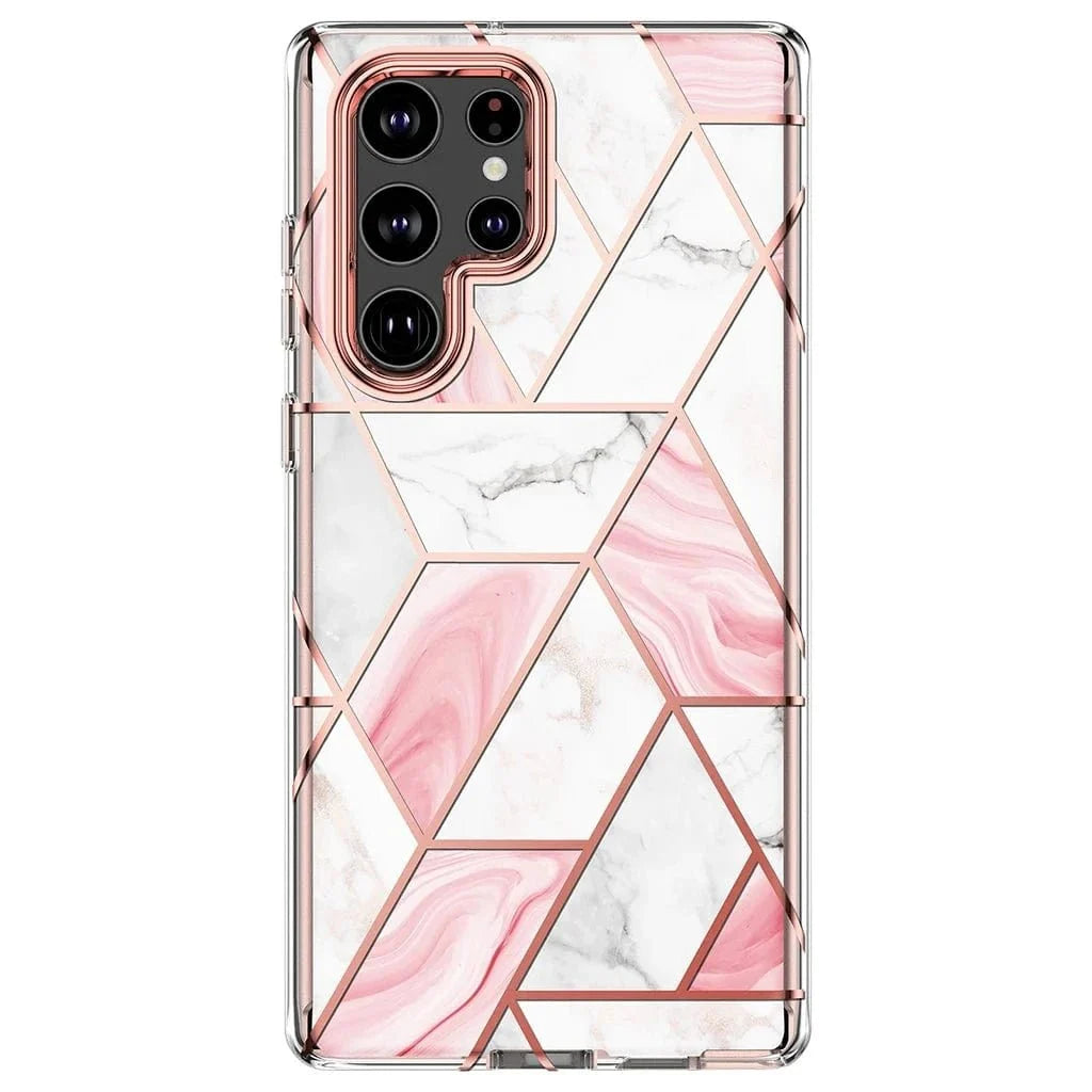 Marble Geometric Case For Samsung Galaxy