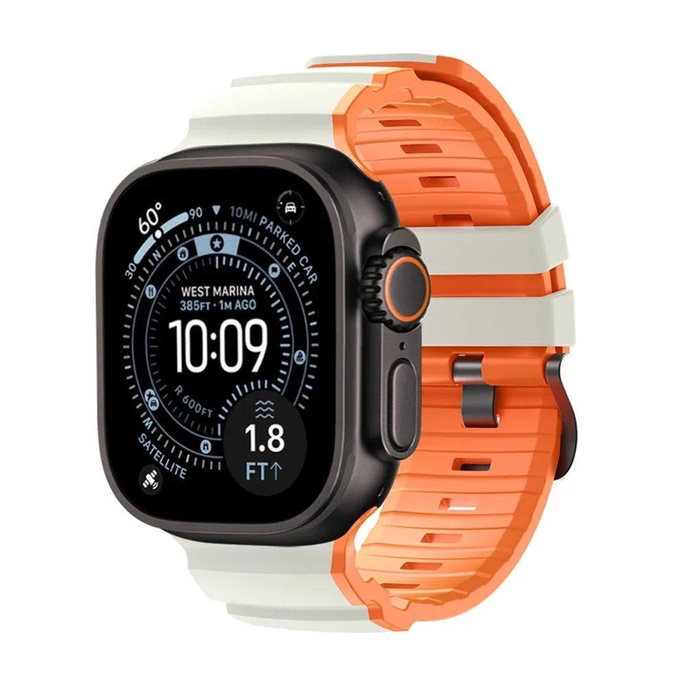 Tactical Silicone Watch Band - Starlight Orange
