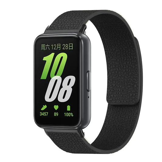 Silicone Magnetic Loop Band For Samsung Fit 3 - Black