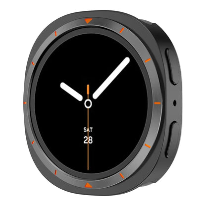Metal Case For Samsung Watch 8 - Black Orange
