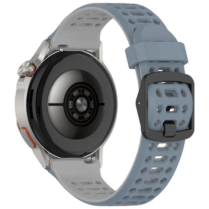 2 Tone Buckle Sports Band For Samsung Watch - Blue Gray
