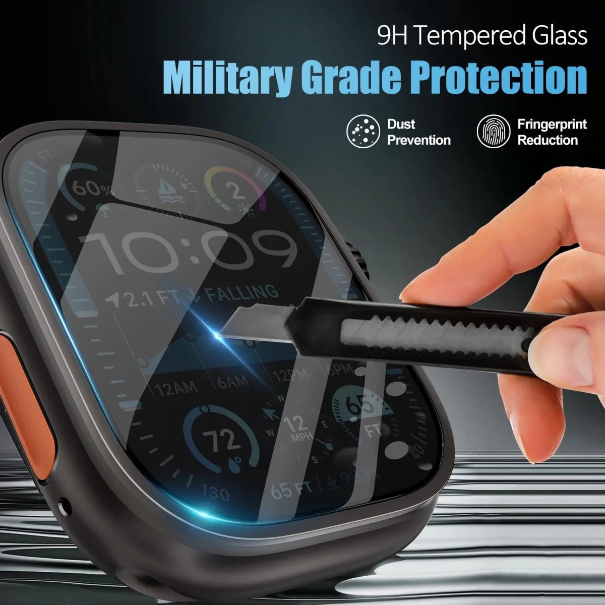 Tempered Glass Apple Watch Ultra Screen Protector